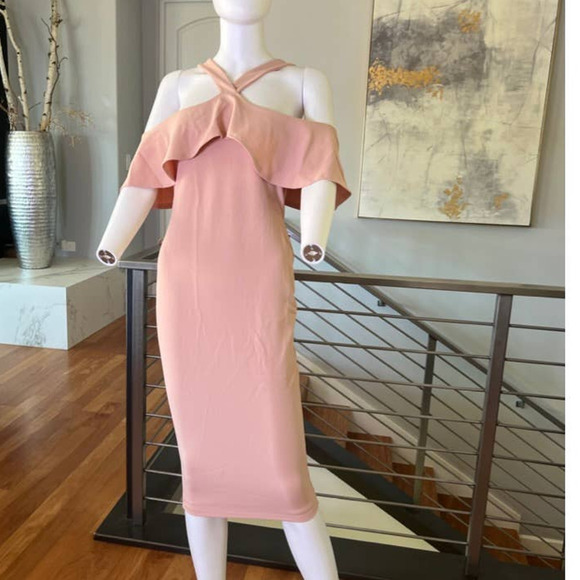 Nookie Hermosa Midi Dress in Pink Blush - XS - Picture 1 of 11